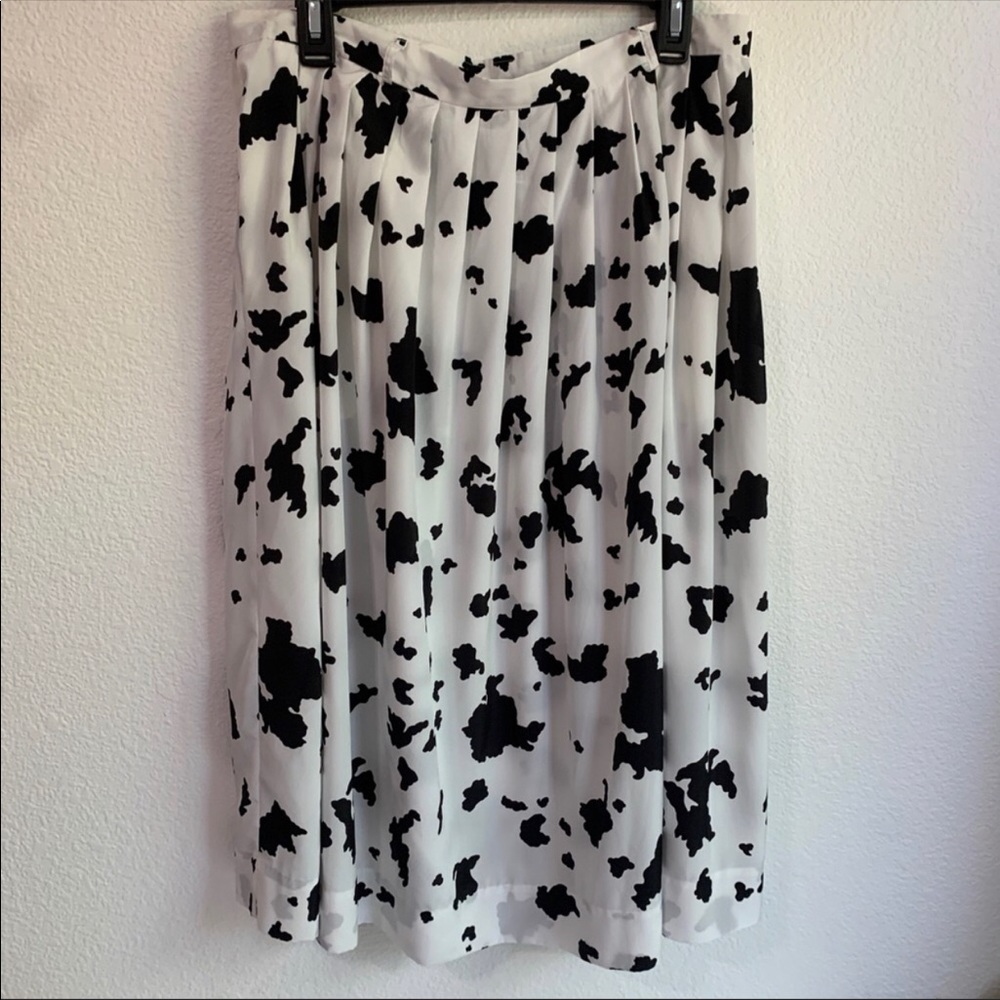 Vintage Campus Casuals Cow Print Skirt